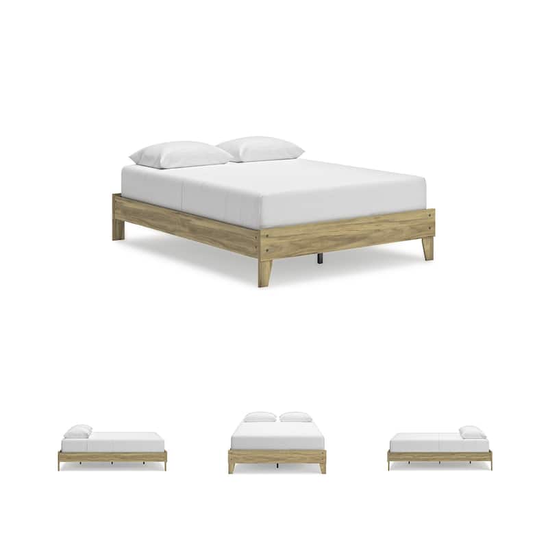 Signature Design by Ashley Bermacy Light Brown Platform Bed