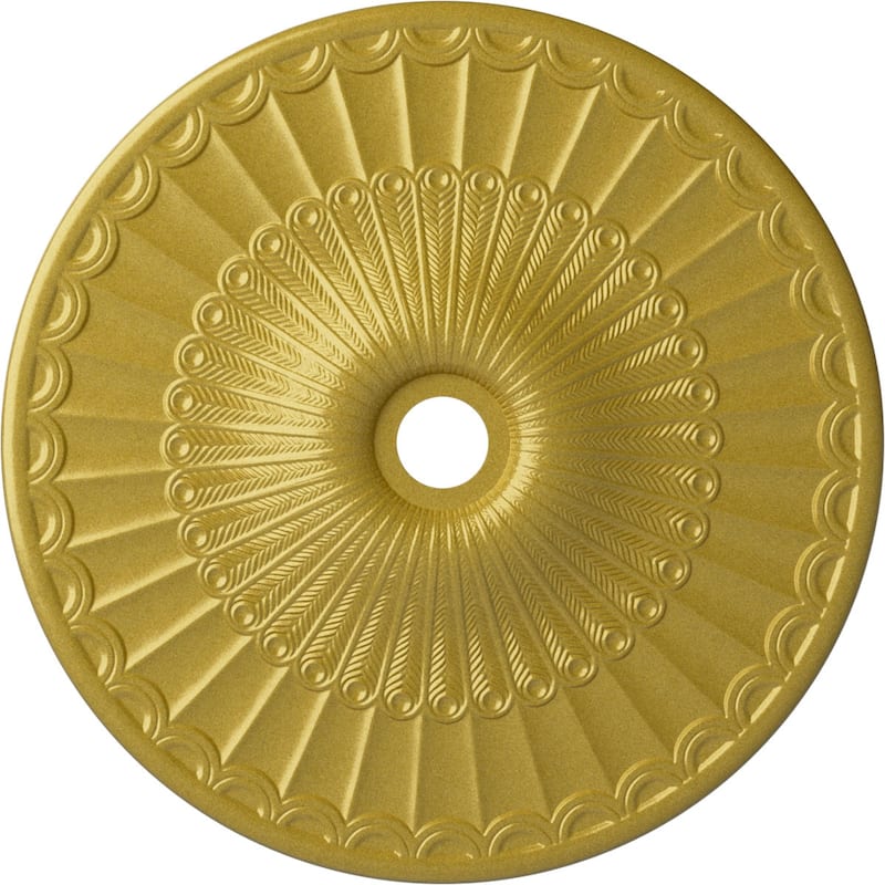 36 5/8"OD x 3 5/8"ID x 2 3/8"P Galveston Ceiling Medallion