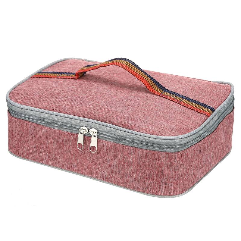 11"x8"x3" Insulated Lunch Bags Food Containers Bag Thermal Bento Bag