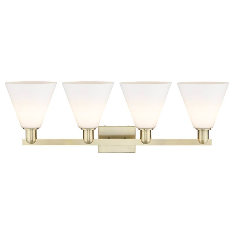 Innovations Lighting Endless Possibilities Arcadia - Berkshire Glass - 4 Light 35" Bath Vanity Light