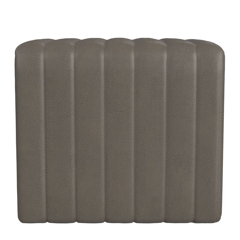 HomePop Modern Channel Ottoman