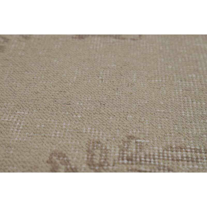 Distressed Tabriz Persian Area Rug Handmade Wool Carpet - 6'7"x 9'2"