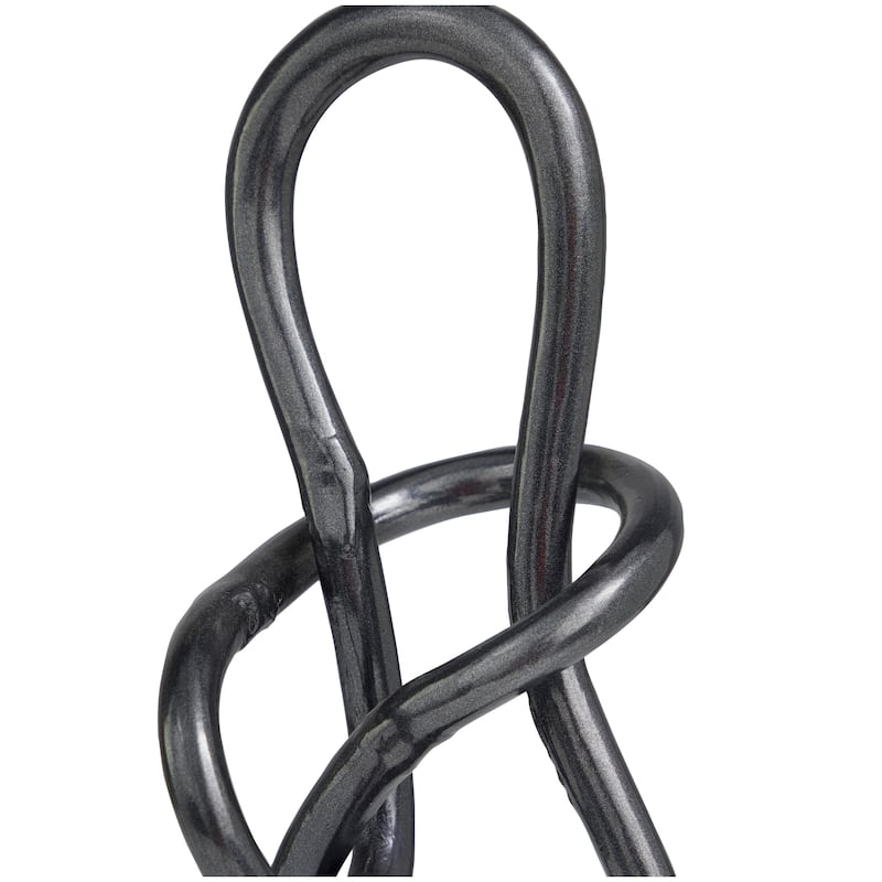 Artistic Aluminum Metal Abstract Sculpture - Gold or Dark Gray