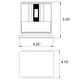preview thumbnail 2 of 2, Access Lighting Square - LED Four Inch Outdoor Wall Sconce