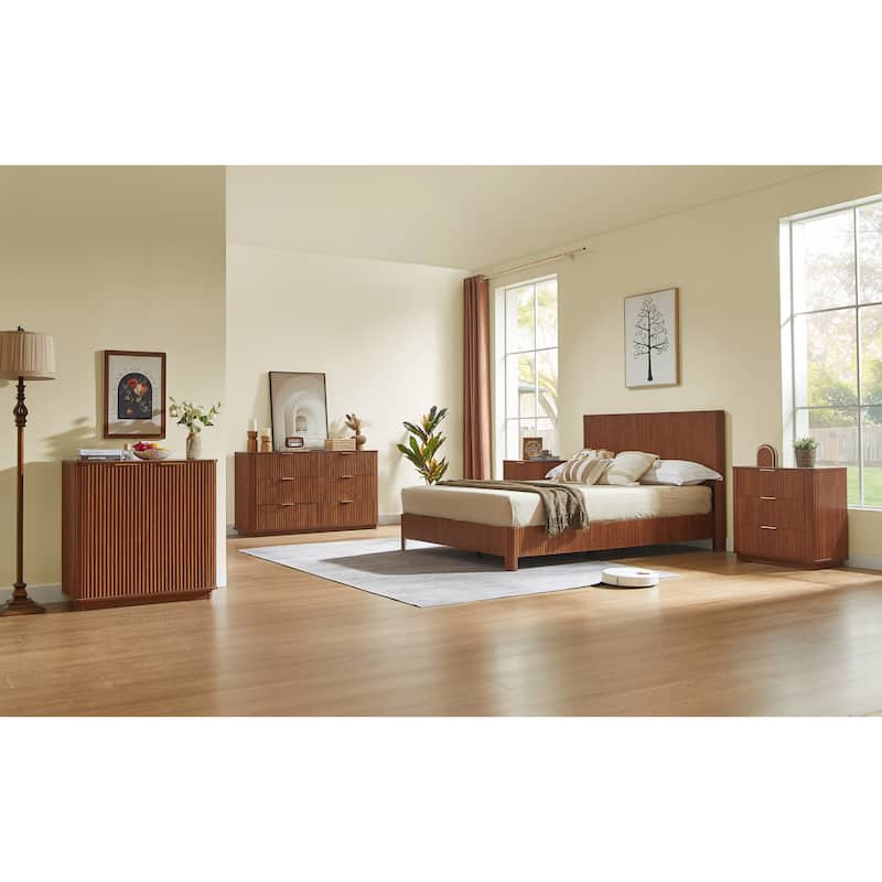31.5" Buffet Cabinet Sideboard with Storage Curved wave Design for Bedroom, Living Room, Hallway, 31.5"W x 15.75"D x 31.5"H