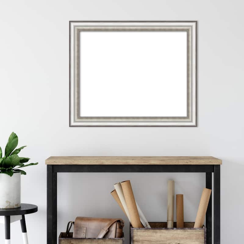 Amanti Art Salon Silver Framed Dry Erase Magnetic Board