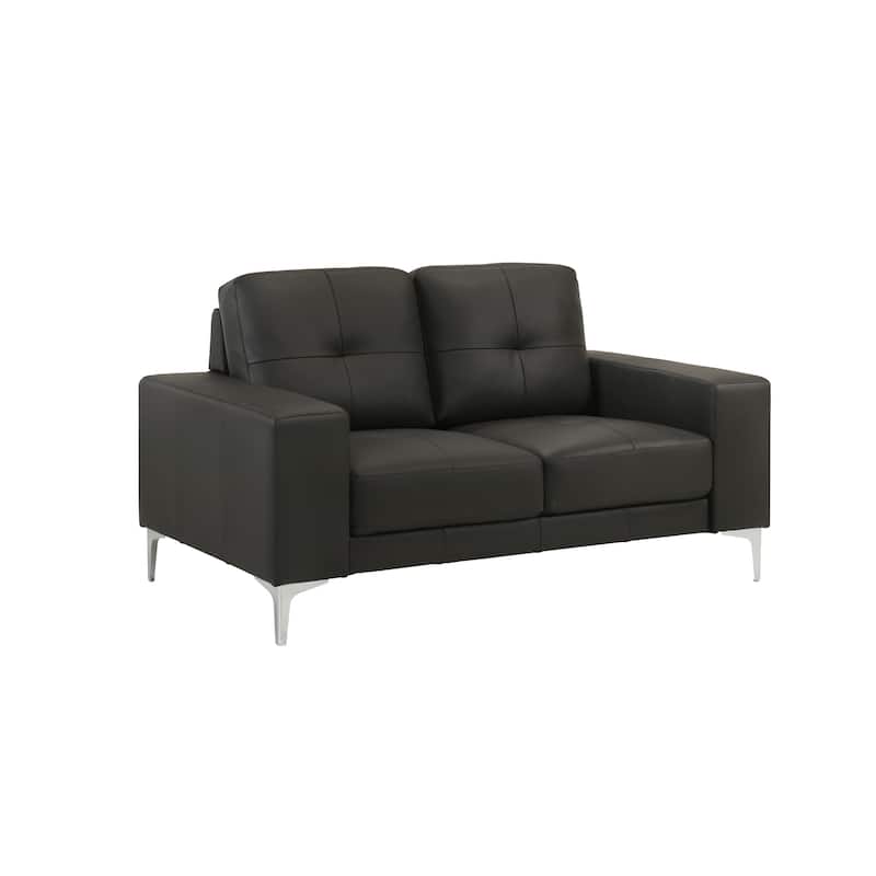 Faelin 79" Modern Sofa Loveseat, Top Grain Leather Couch with Removable Cushions