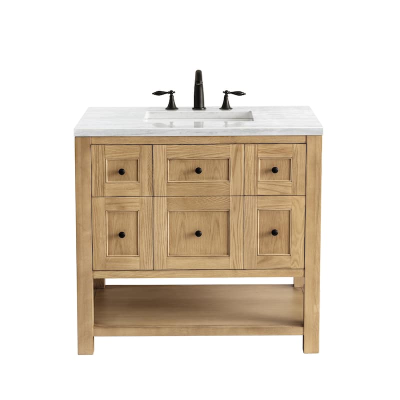 James Martin Vanities Breckenridge 36" Single Vanity, Light Natural Oak