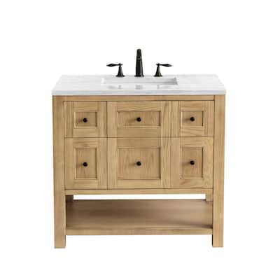 James Martin Vanities Breckenridge 36" Single Vanity, Light Natural Oak