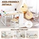 preview thumbnail 3 of 8, Kids Art Table and 2 Chairs with Storage Bins,Toddler Activity Table