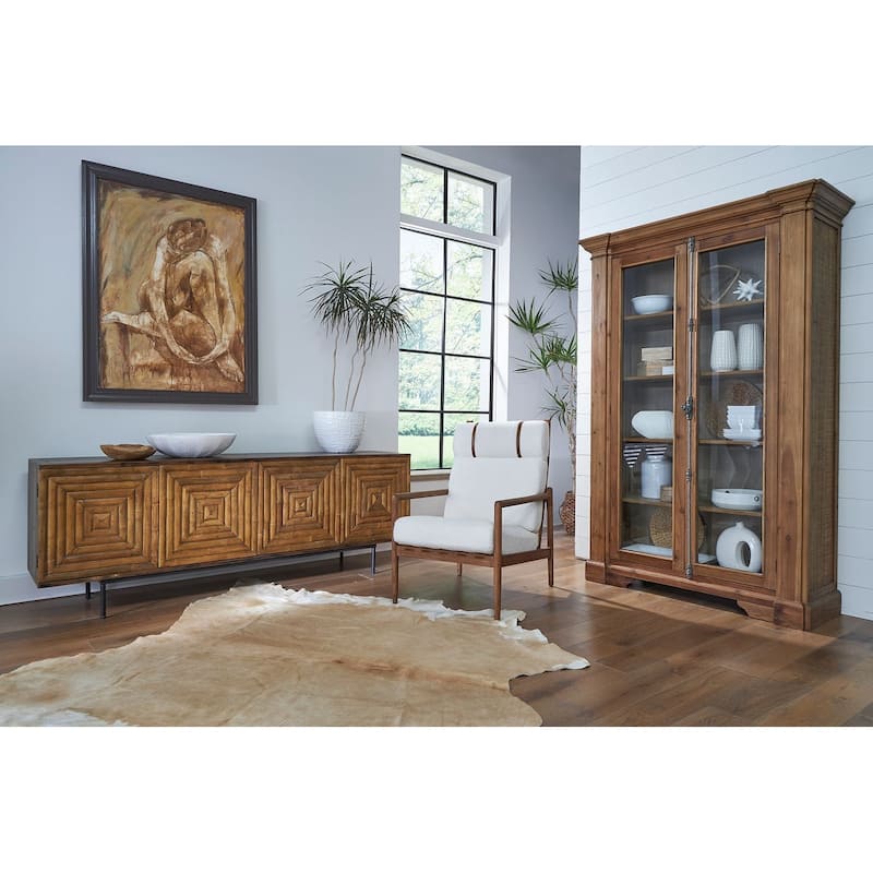 Stokes 88-inch 3-Door Sideboard, Brown