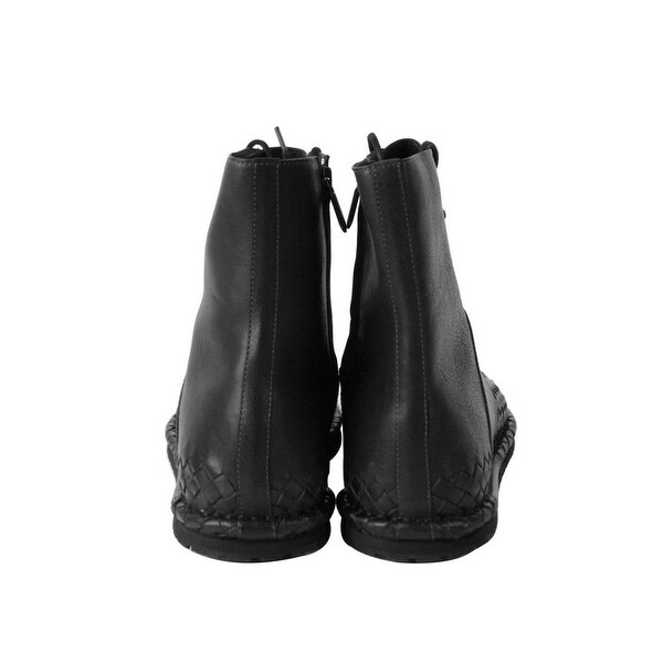mens black zip boots