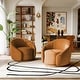 preview thumbnail 26 of 80, 34" Wide 2 Set Velvet/ Boucle Barrel Swivel Chair