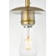 preview thumbnail 9 of 7, Elegant Lighting Baxter Single Light 14" Wide Pendant with Clear Glass