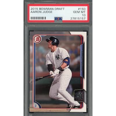 Aaron Judge 2015 Bowman Draft Baseball Rookie Card #150 Graded PSA 10 - 8'6" x 11'6"