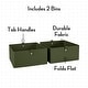 preview thumbnail 15 of 26, RiverRidge Kids 4-Tier 24in Ladder Shelf Toy Organizer with 3 Open Display Shelves- White with Two 5" Fabric Bins