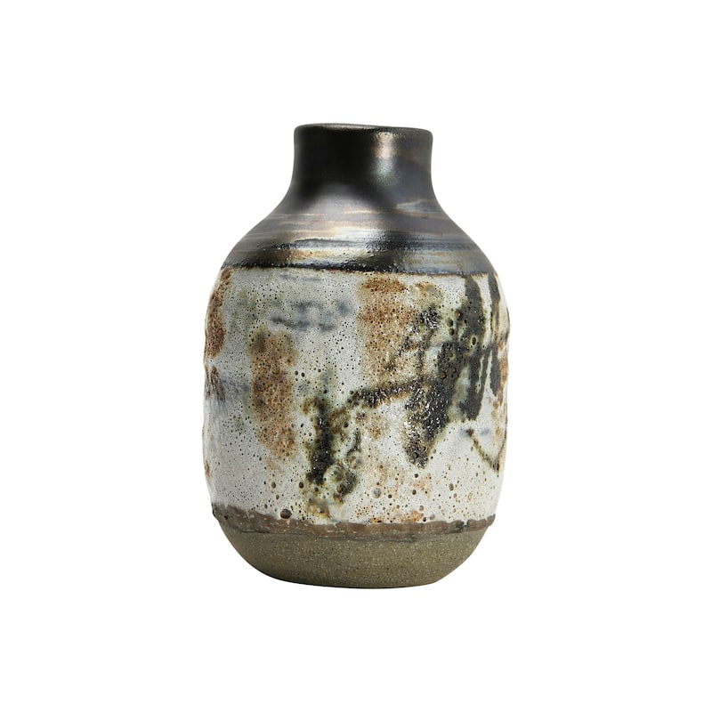Hand Painted Stoneware Vase