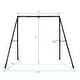 preview thumbnail 9 of 9, Heavy Duty Metal Swing Sets for Backyard with Swing Stand , Kids Saucer Swing