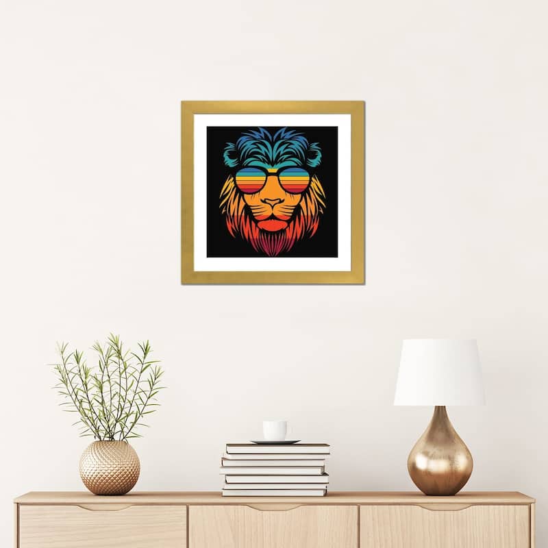 iCanvas "Lion In Sunglasses" by Art Mirano