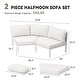preview thumbnail 28 of 40, 2/4/6/8-Seat Modular All-Weather Aluminum Outdoor Sectional Sofa Set with Deep Seating Patio Conversation Set