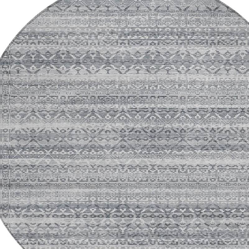 HomeRoots Striped Transitional Rectangle Outdoor Rug