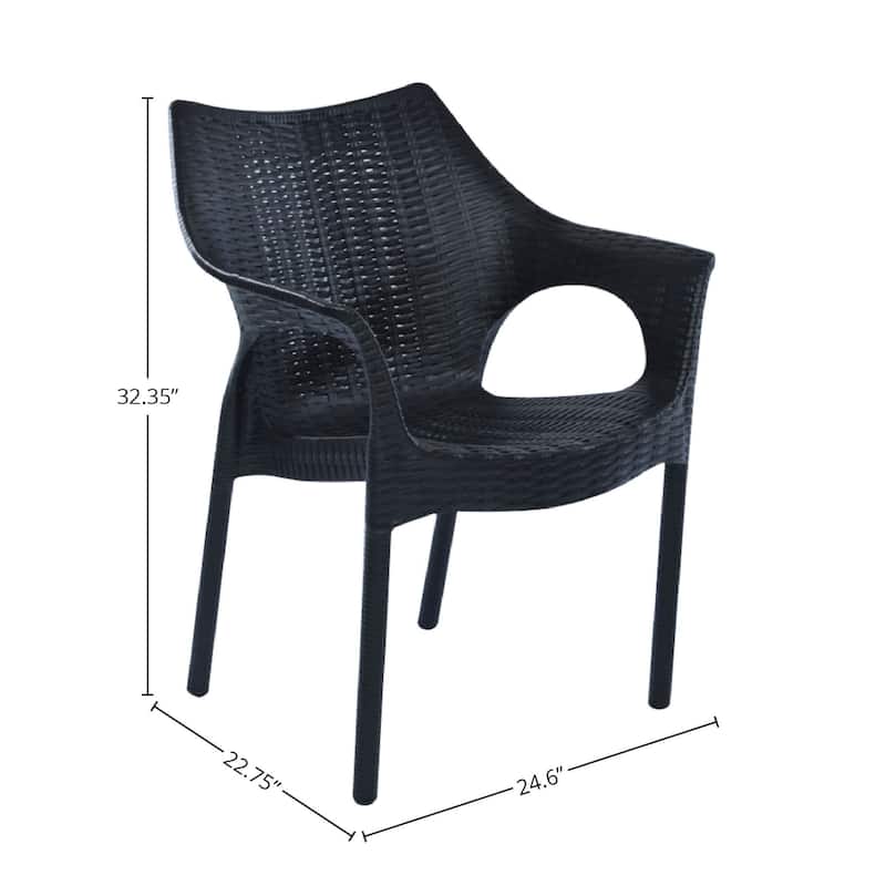 Cambridge Plastic Resin Outdoor Chairs (Set of 2)