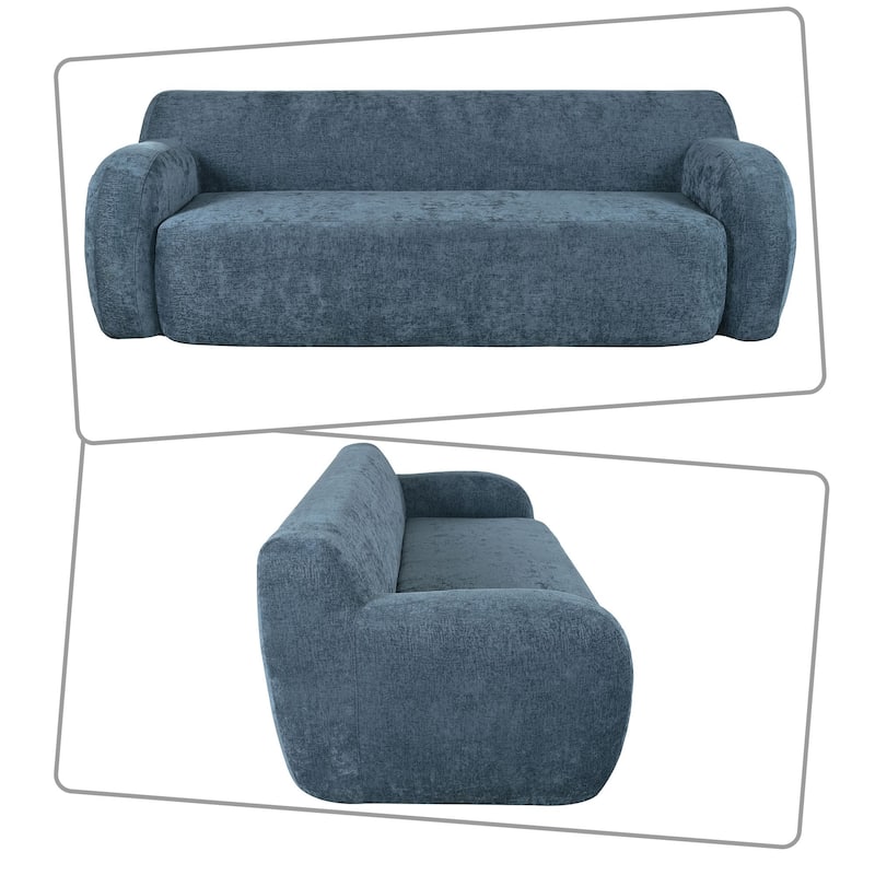 Modern Minimalist Bean Bag Sofa with High Resilience Foam Filling for Bedroom Living Room Apartment Dorm Room Lounge
