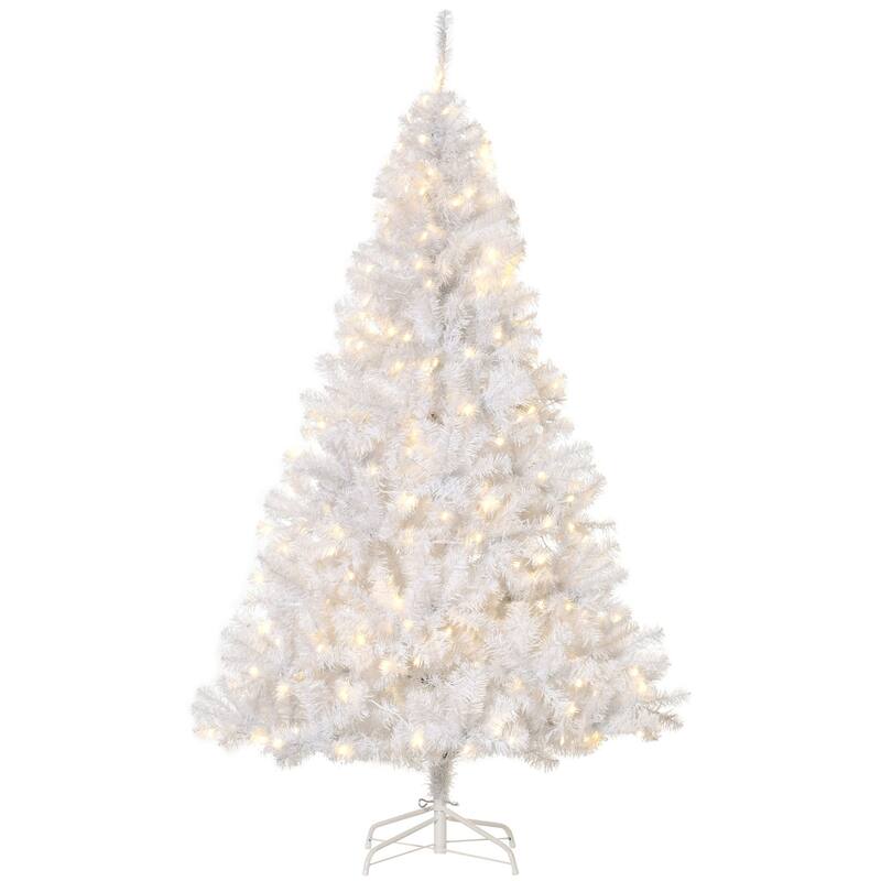 6FT Tall Prelit Douglas Fir Christmas Tree with 250 Warm White LED Lights and 1000 Tips for Realistic Look