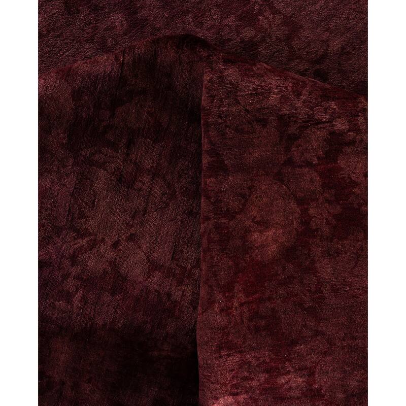 Overdyed One-of-a-Kind Hand-Knotted Area Rug - Red - 9' 1" x 11' 9"