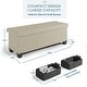 preview thumbnail 157 of 192, Empyrean Tuffted Folding Foot Rest Storage Ottoman Bench with Storage Bins