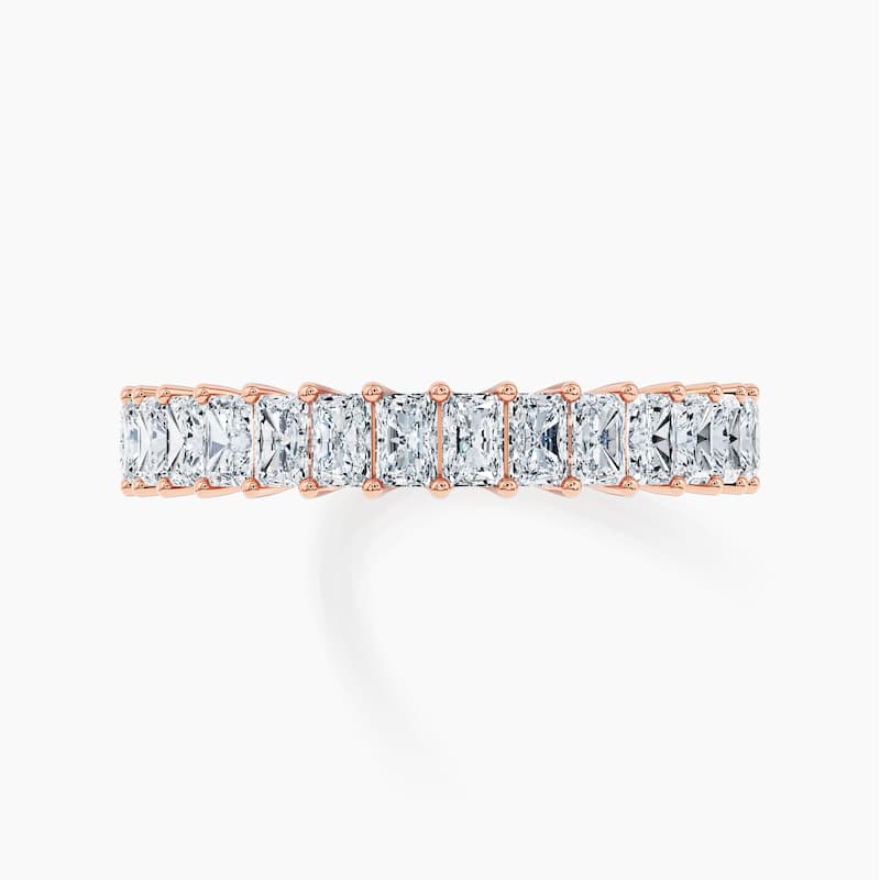 Auriya 14k Gold Radiant North-South Lab Grown Diamond Half Eternity Band 1.60 - 5.25 ct. tw. (F-G, VS)