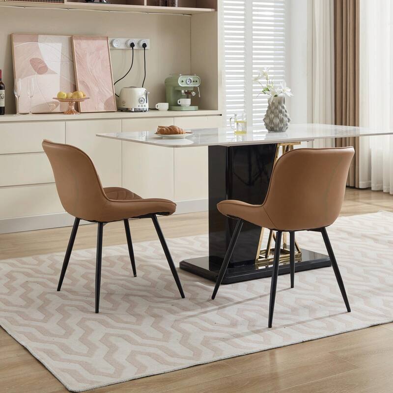 Dining Chairs Set of 2, Mid Century Modern Kitchen Chairs
