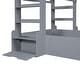 preview thumbnail 24 of 24, Twin Wooden Low Platform Bedframe w/ Shelves, Socket & Bench at The Foot