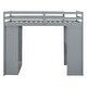 preview thumbnail 7 of 17, Twin Size Loft Bed with Large Shelves