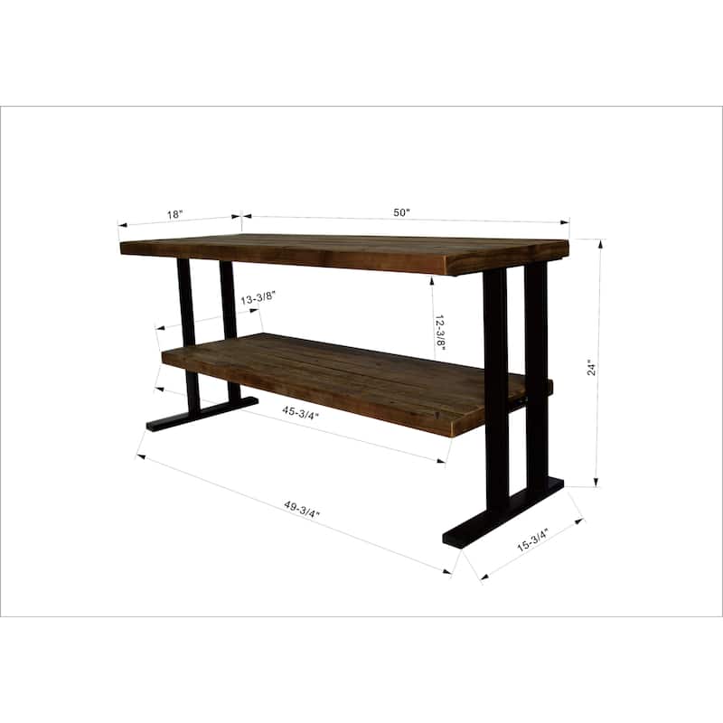 Media Console Table with one shelf to your Home decor