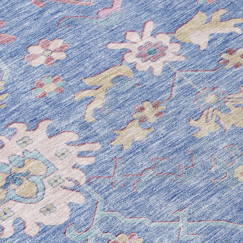 Machine Washable Indoor/ Outdoor Causal Traditional Chantille Rug