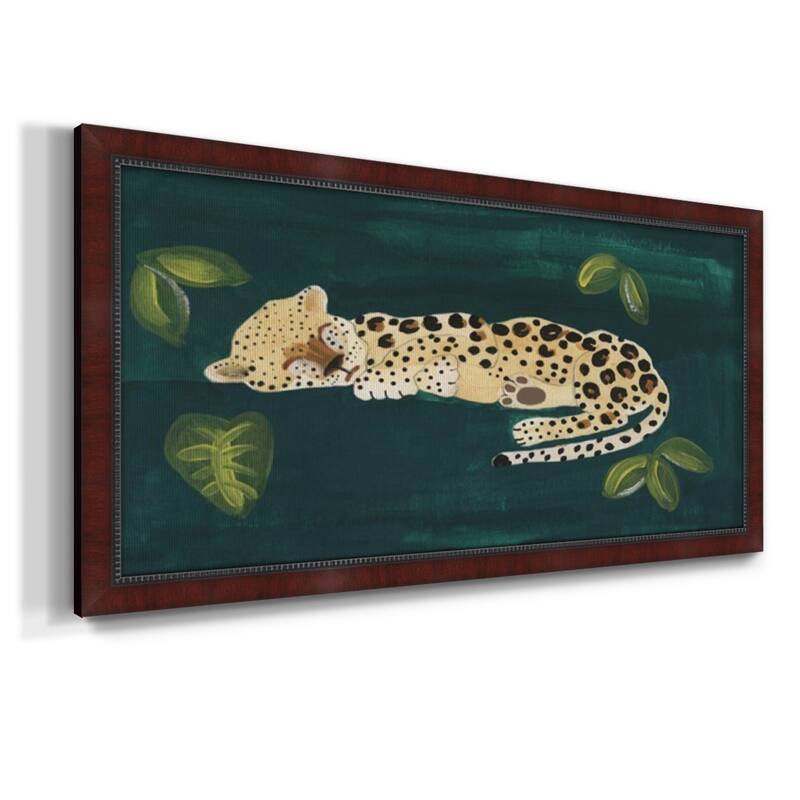Lethargic Leopard II Premium Framed Canvas- Ready to Hang