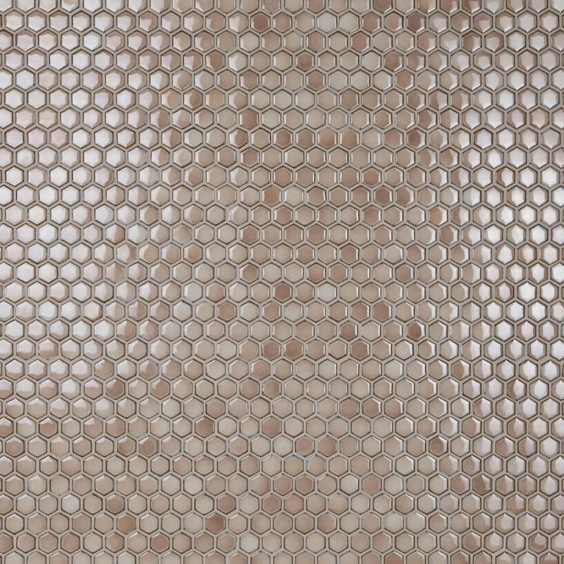 Merola Tile Hudson 1" Hex Truffle 11-7/8" x 13-1/4" Porcelain Floor and Wall Tile