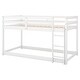 preview thumbnail 12 of 24, Stylish & Simple Twin Bunk Bed,Twin over Twin Floor Bunk Bed with Ladder