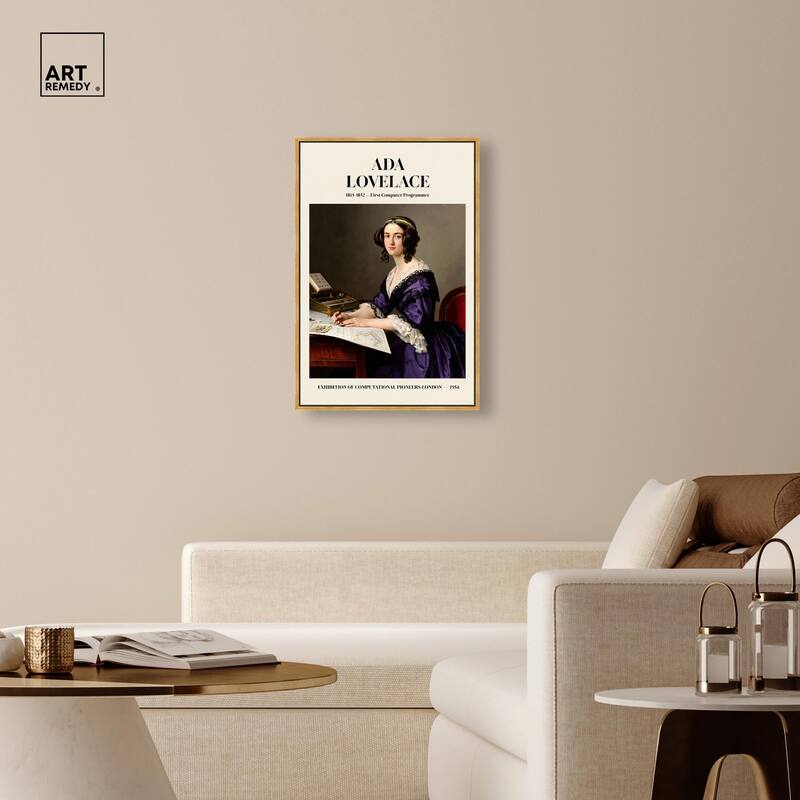 First Programmer Art Canvas by Art Remedy