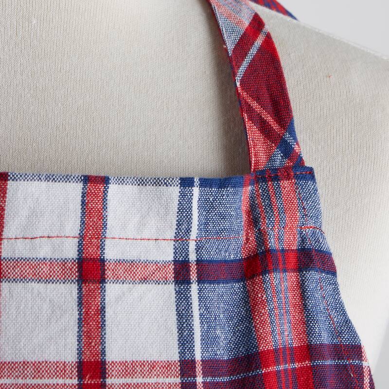 DII Americana Plaid Apron - Skirted Apron