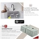 preview thumbnail 7 of 19, STYLISH 33 inch Stainless Steel 16G Double Bowl Undermount Kitchen Sink - Brushed Stainless Steel - 33" x 18" x 10"