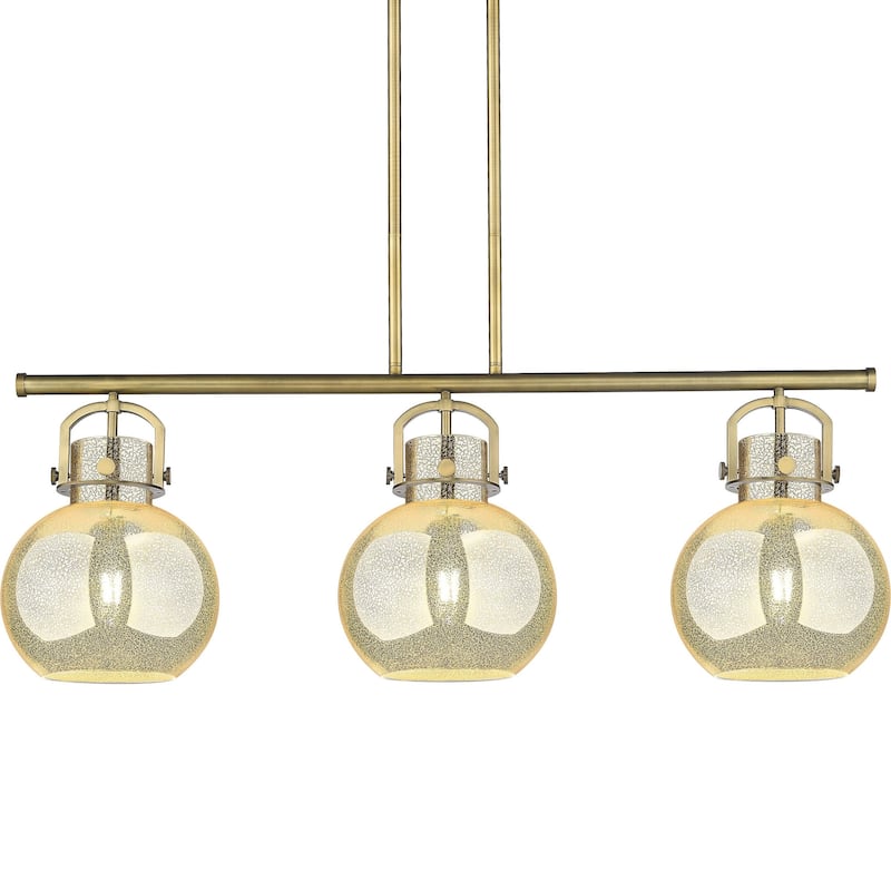 Innovations Lighting 410-3I-16-42 Newton Sphere Linear Newton Sphere 3 - Brushed Brass / Mercury