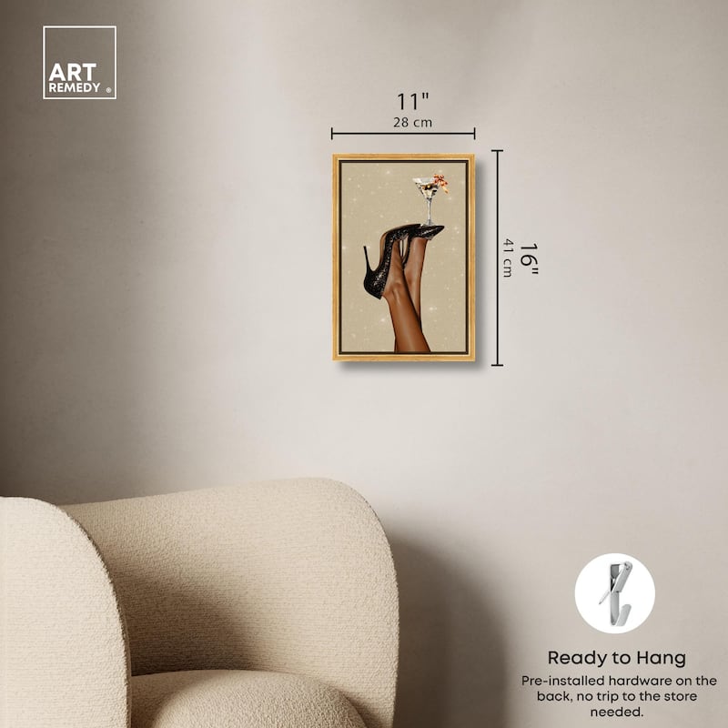 Martini on Display Canvas by Art Remedy