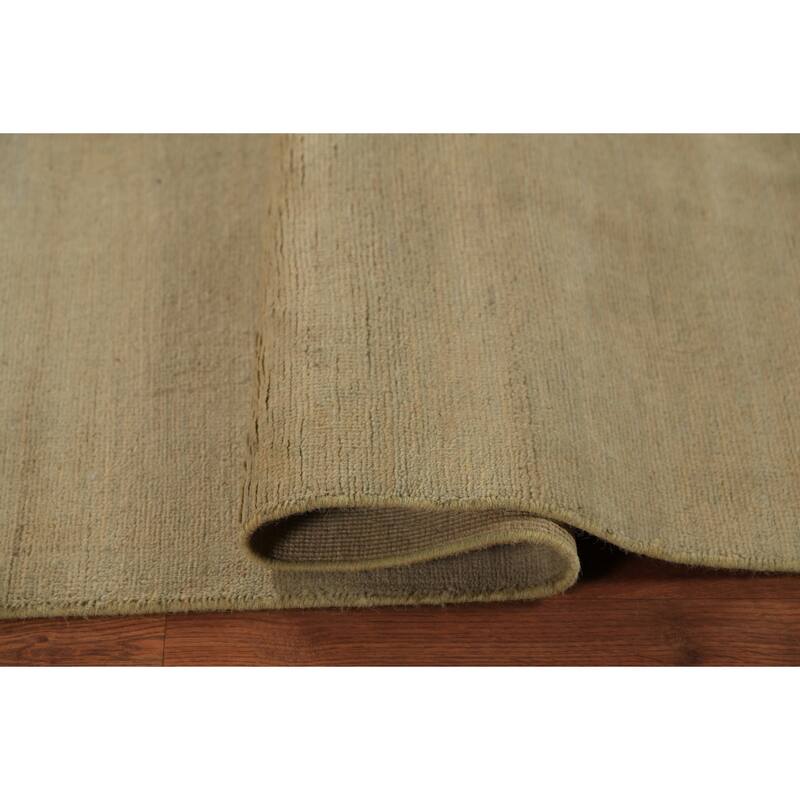 Modern Gabbeh Oriental Runner Rug Hand-Knotted Wool Carpet - 3'0" x 11'0"