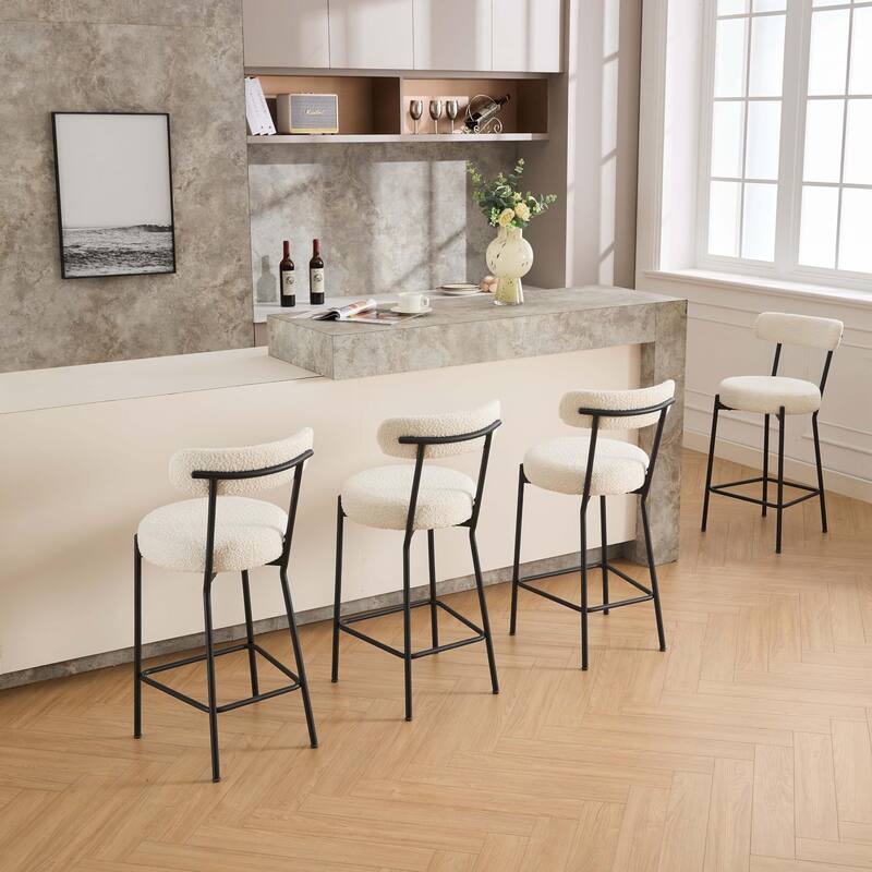 27" Modern Counter Stools Set of 2