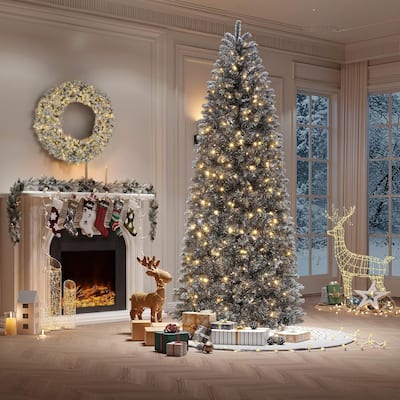 Black Artificial Christmas Tree for Home, Office Decoration - N/A