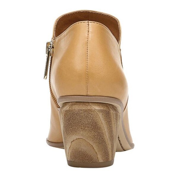 franco sarto leather block heel booties