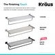preview thumbnail 8 of 12, Kraus Ventus 25" Brass Towel Rack