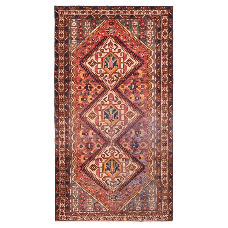 ECARPETGALLERY Hand-knotted Konya Anatolian Red Wool Rug - 5'3 x 9'10